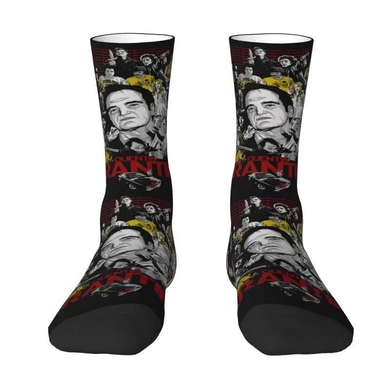 

Kawaii Quentin Tarantino Movie Collage Socks Women Men Warm 3D Print Kill Bill Pulp Fiction Sports Football Socks