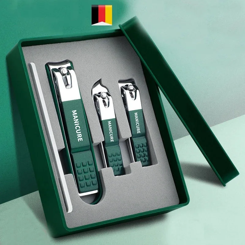 

Germany nail clipper set a full set of new high-grade men and women on special nails cut nail clippers pedicure tool boxes Makeu