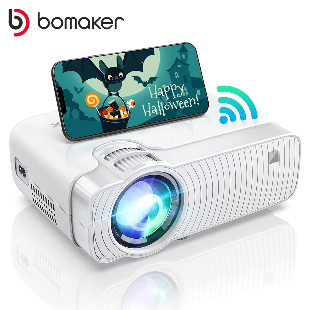 BOMAKER GC357 WIFI Mini Projector native 720p Supported LED Video Beamer For Mobile Phone Mirroring Android optional | Электроника