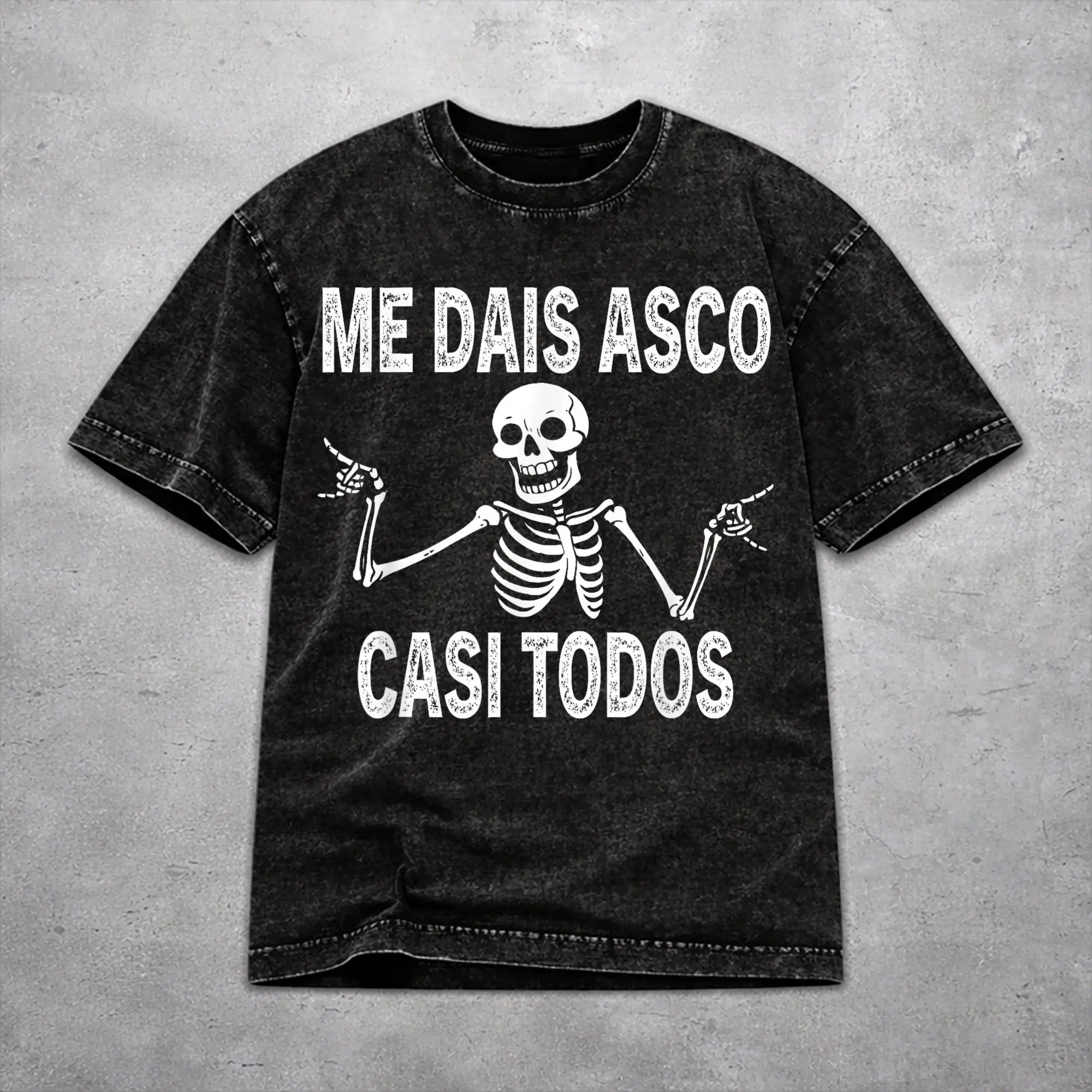 Фото Стильные футболки Stylish Me Dais Asco Casi Todos Merch для мужчин и женщин, футболка из стираного хлопка, одежда №1