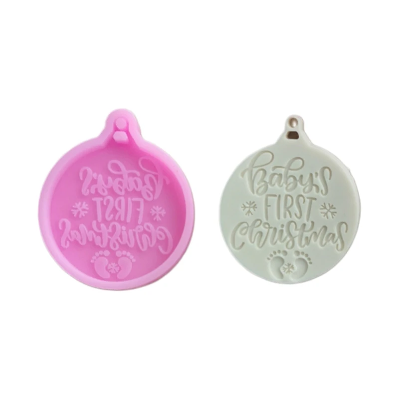 

Christmas Pendant Mould Handmade Making Supplies Keychain Mold for Project Decor