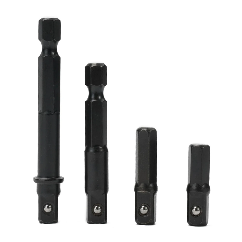 1/4pcs Impact Socket Adapter 1/4 Inch Shank Drill Bits Exten