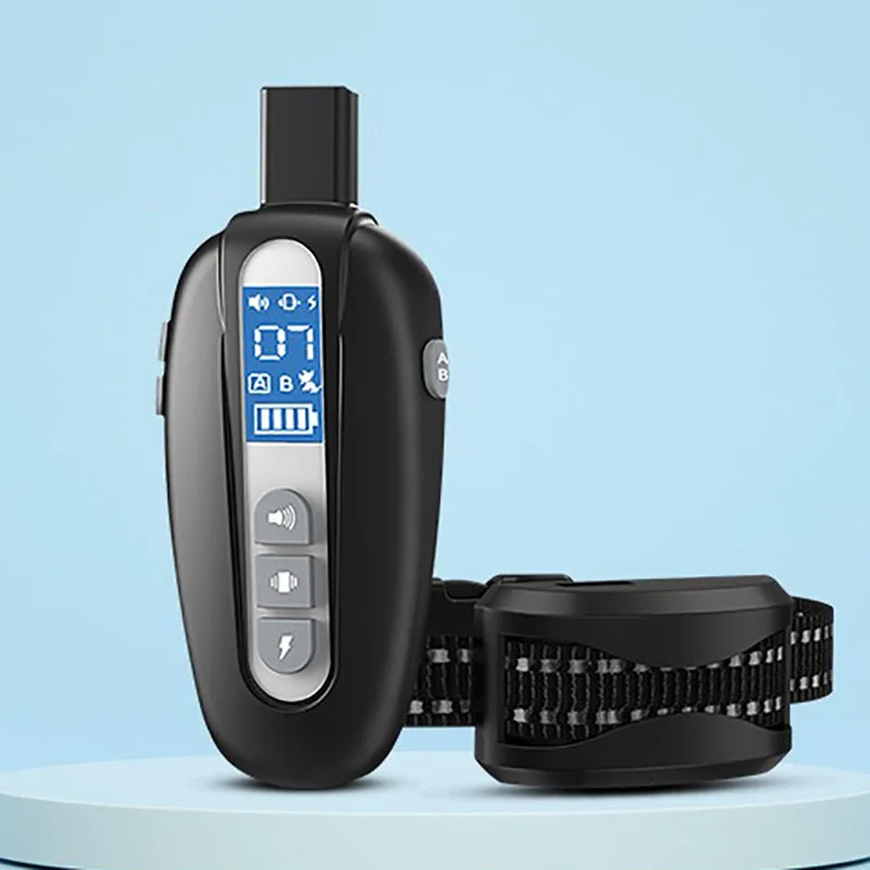 

Электронный дрессировщик собак с дистанционным управлением, ошейник с электрическим током, тренировочный ошейник с защитой от лая, ошейник с защитой от лая