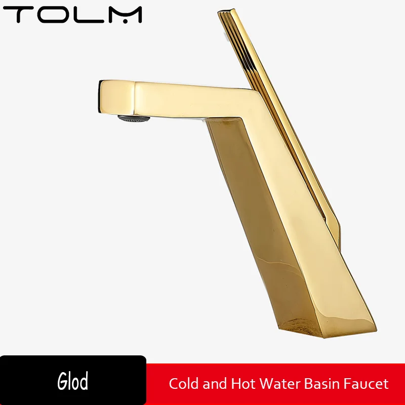 

Смеситель для раковины TOLM с холодной и горячей водой, смеситель для раковины в ванной комнате, смеситель для раковины, смеситель для раковины в ванной комнате, черный смеситель