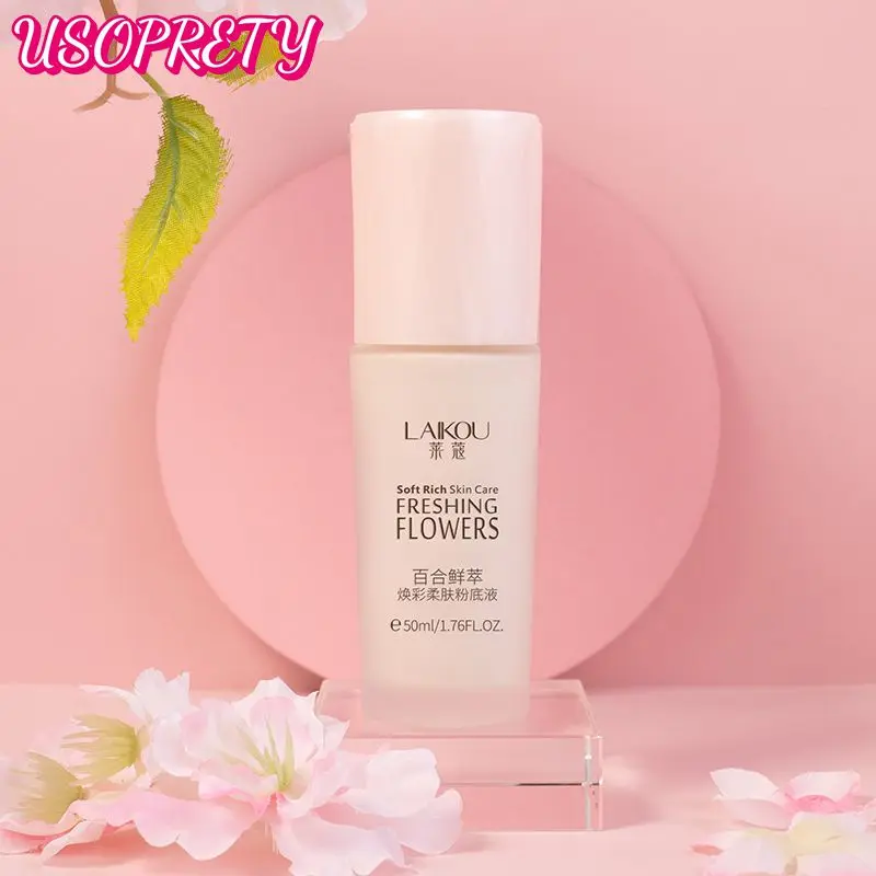 

Face Foundation Natural Face Makeup Base Liquid Concealer Oil-control Easy To Wear Moisturizing Cosmetics Lycome Lily 50ml Hot
