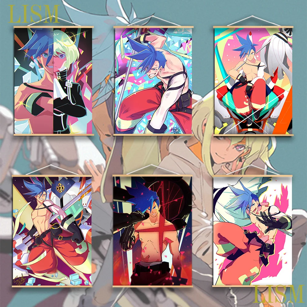 

PROMARE Varys Truss Anime manga wall Poster solid wood hanging scroll with canvas painting room decor wall decor