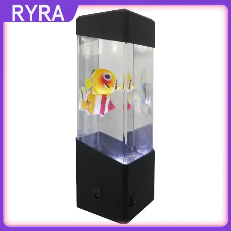 

LED Colorful Color Changing Night Light Simulation Submarine Jellyfish Light USB Charge Home Decoration Light Without Battery