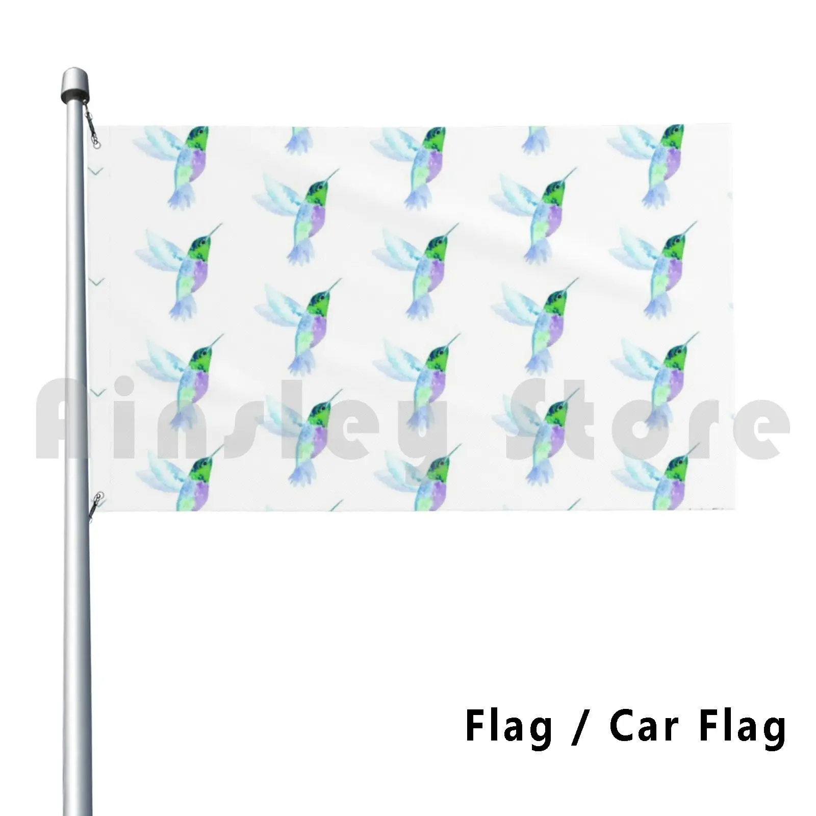 

Hummingbird Light Outdoor Decor Flag Car Flag Hummingbird Bird Flyer Animal Feathers Colorful Jewel Tone Green
