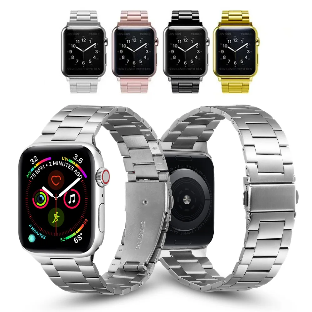 Metal strap For Apple watch Ultra 49mm 8 7 45mm 41mm stainless steel wristband Bracelet Correa iwatch 6 5 4 3 SE 44mm 42mm 40mm