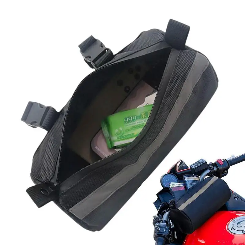 

Motorcycle Handlebar Bag Oxford Cloth Wear-resistant Motorcycle Front Fork Bag For Passports ID Cards For Bike Bicycle Bars Bag