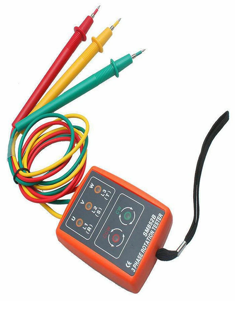 Цифровой Индикатор Фазы 3-фазный Тестер Вращения Переменный Ток 60 В-600 В |