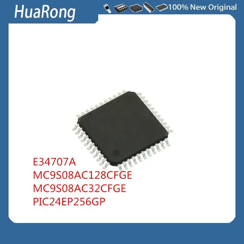 2 шт./партия E34707A MC9S08AC128CFGE MC9S08AC32CFGE PIC24EP256GP QFP-44