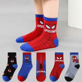 Baby Socks Spiderman cartoon anime cotton Boys tube socks children