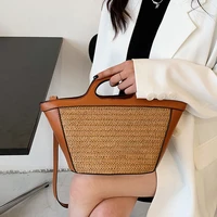 letter summer beach luxury handbags straw woven designer brand quality crossbody bags holiday lady purse fashion 2022 basket