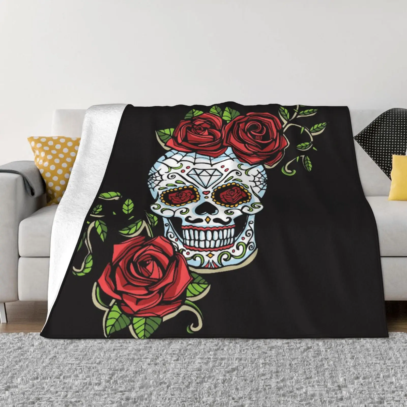 

Skull Japan Anime Akatsuki Clouds Blankets Flannel Konoha Winter Breathable Soft Throw Blanket For Sofa Office Bedspreads Family