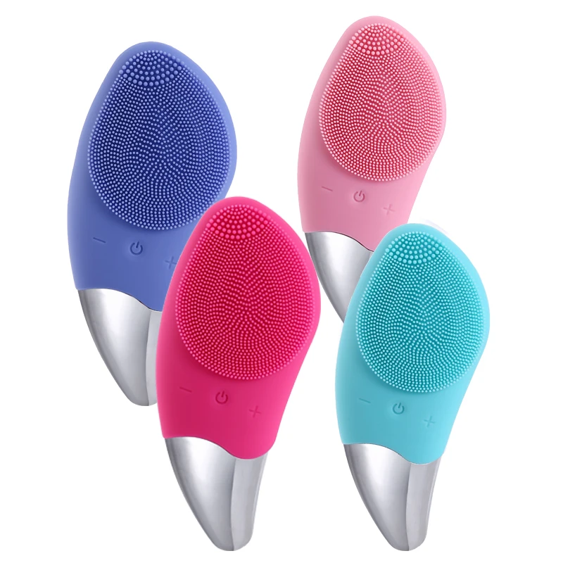 

Beauty Skin Care Facial Cleansing Brush Silicone Sonic Face Cleaner Deep Pore Cleaning Skin Massager Face Cleansing Brush Device