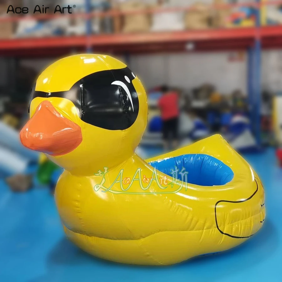 

Reusable And Safe 3mLx2mWx50cmD Heat Sealing Inflatable Duck For Kids Entertainment Activity/Play Games