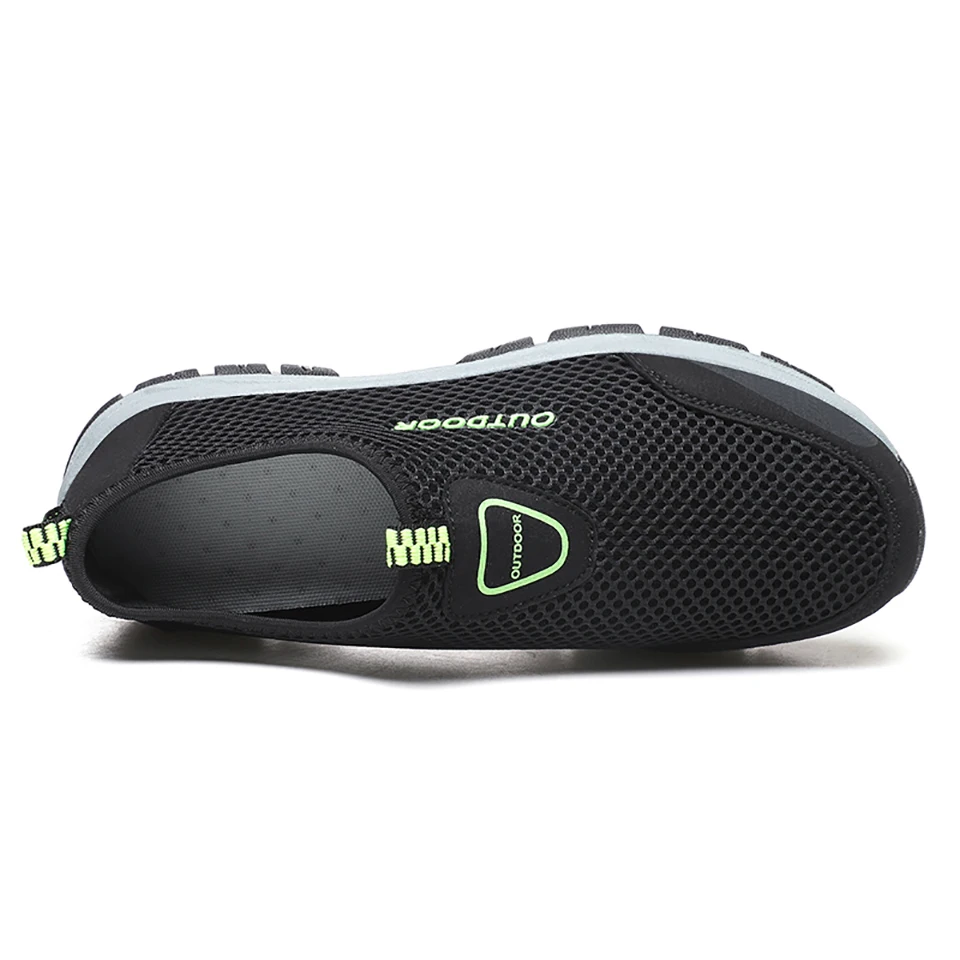 Loekeah Outdoor Travel Shoes Breathable Men's Hiking Shoes Non-slip Wear-resistant Climbing Walking Footwear Slip-On Sneakers