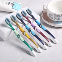 medium bristle tactile adult toothbrush with 5pieces of high quality to remove stains cleaning strength does not hurt the gums