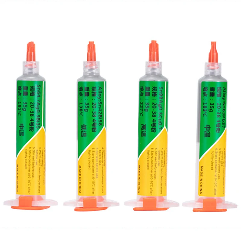 

Паяльная паста, 30 г, шприц типа Sn/Ag/Cu/Bi, Оловянная паста с игольчатыми трубками, свинцовая, для высокотемпературного припоя, семейный набор