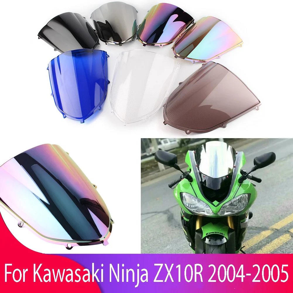 

Windscreen Windshield Motorcycle Accessories Wind Shield Screen Protector Parts For Kawasaki ZX10R/ZX-10R/ZX 10R 2004-2005