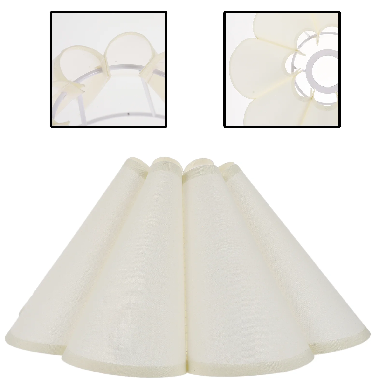 Protector Lamp Cover Vintage Table Lamp Light Shell Cover Chandelier Lamp Shades Petal Table Lamp Shade Pleated Drum Lamp Shade
