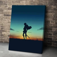 hd prints anime attack on titan sky cool pictures home decoration painting canvas poster no framework wall art for living room