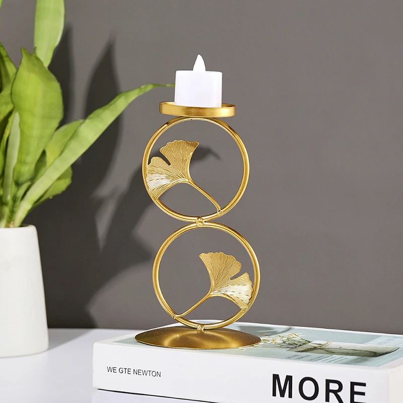 Nordic Iron Art Candlestick Table Decoracion Romantic Dinner Decoration Wedding Centerpiece Tea Light Holder