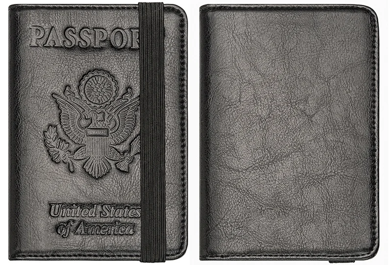 Обложка для паспорта из искусственной кожи с RFID-защитой |