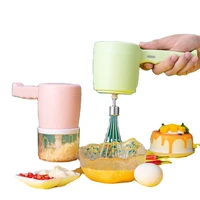 usb rechargeable egg beater wireless electric mini hand held food mixers blenders green accessories