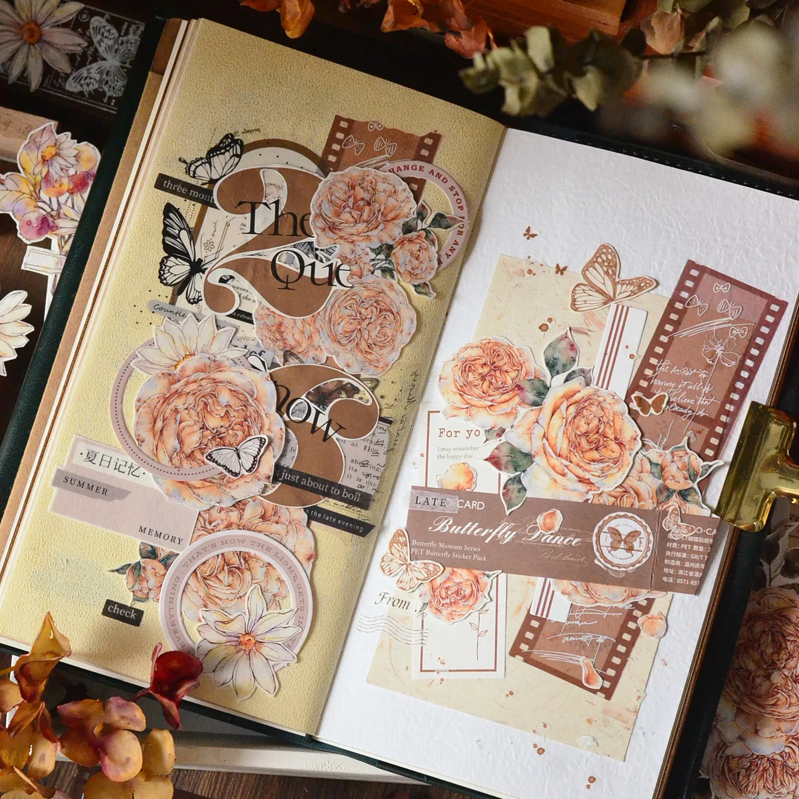 Austin Rose Journal ПЭТ-лента Washi материал в стиле ретро