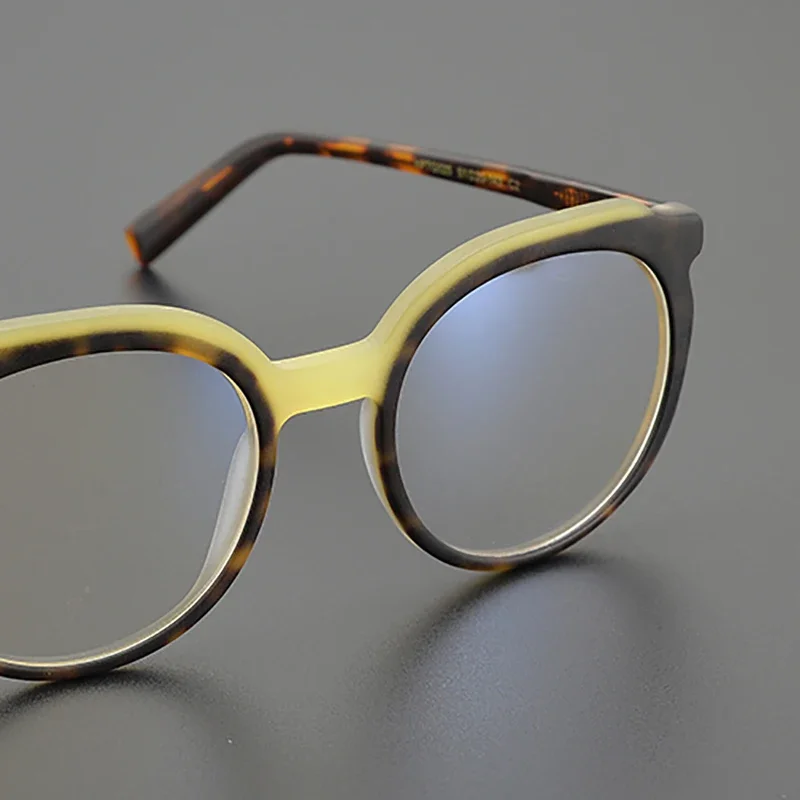 Модная овальная оправа для очков из ацетатного волокна индивидуальная Мужская