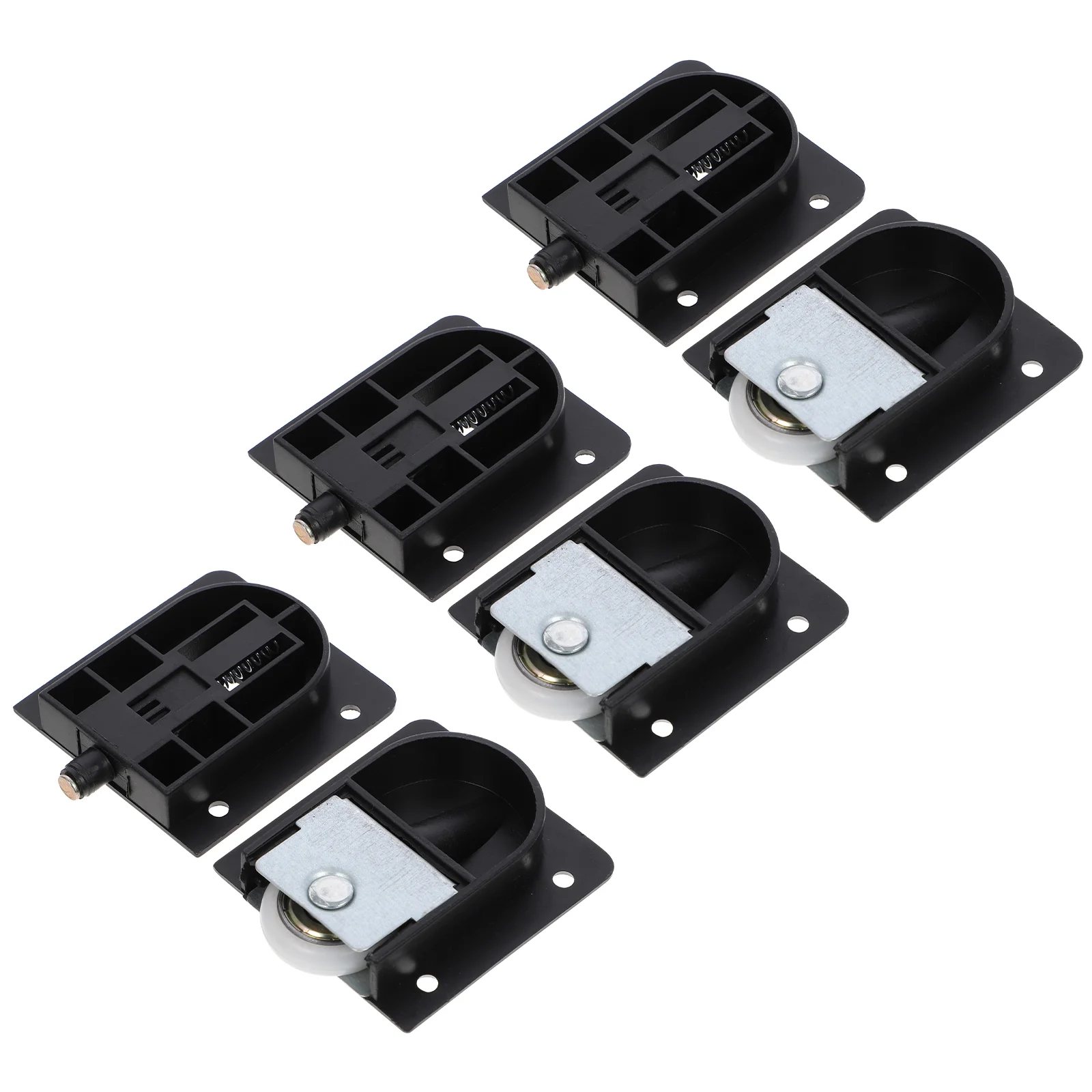 

6pcs Door Wheels Pulley Sliding Door Roller Wardrobe Buffer Runner Cabinet Door Roller Closet Doors Sliding Panels