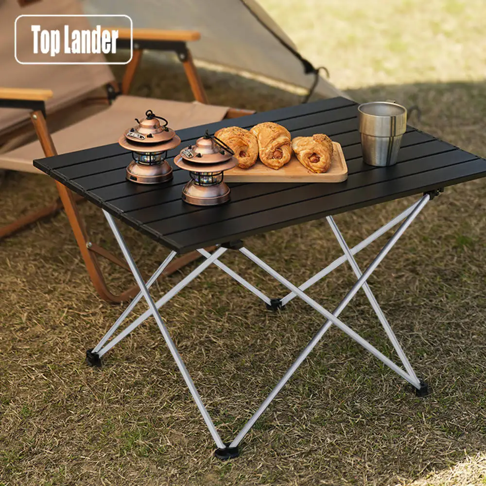 Mini Portable Folding Table Camping Lightweight Aluminum Outdoor Hiking Fishing Picnic Beach Tourist Backpacking Roll Tables