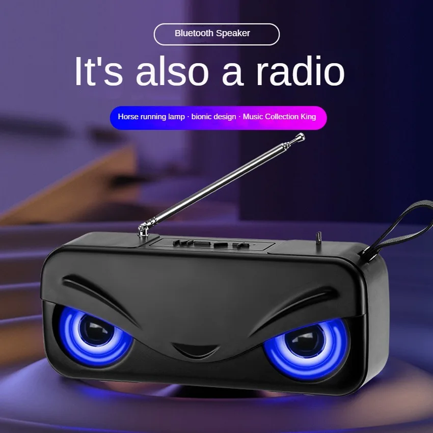 

Outdoor Portable Bluetooth Speaker with Card Slot for Music, Radio, and Calls