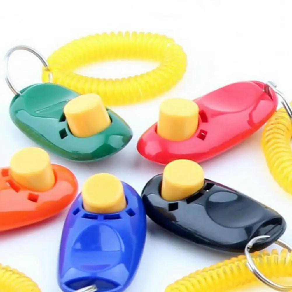 

Pet Clicker Adjustable Frequency Pet Training Click Control Dogs Flute Training Deterrent Clicker