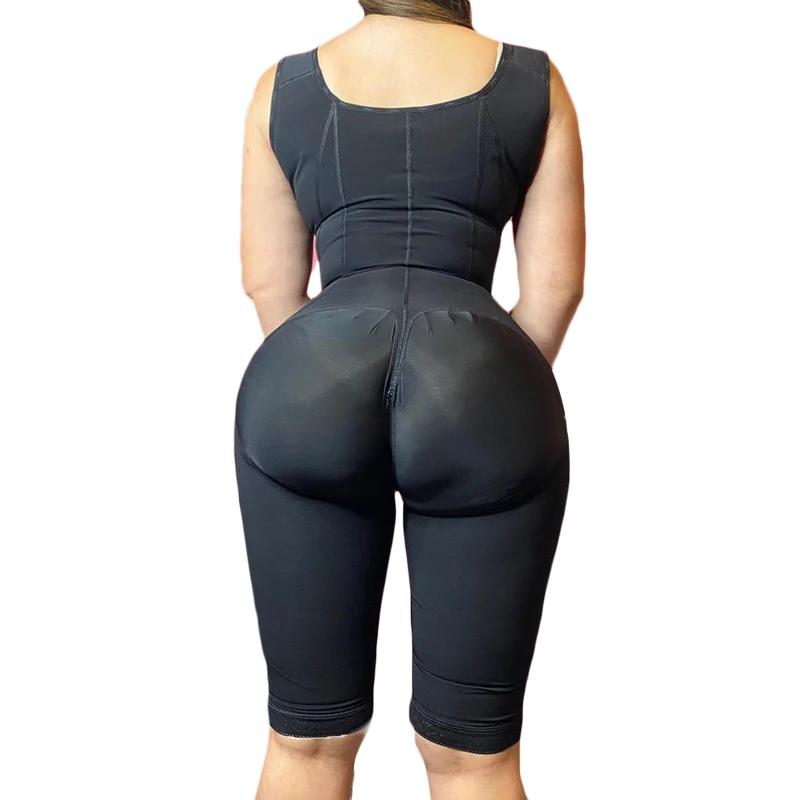 Full Double High Compression Hourglass BBL Front Closure Body Shaper Fajas Slimming Shapewear Sexy Bodysuit For Daily