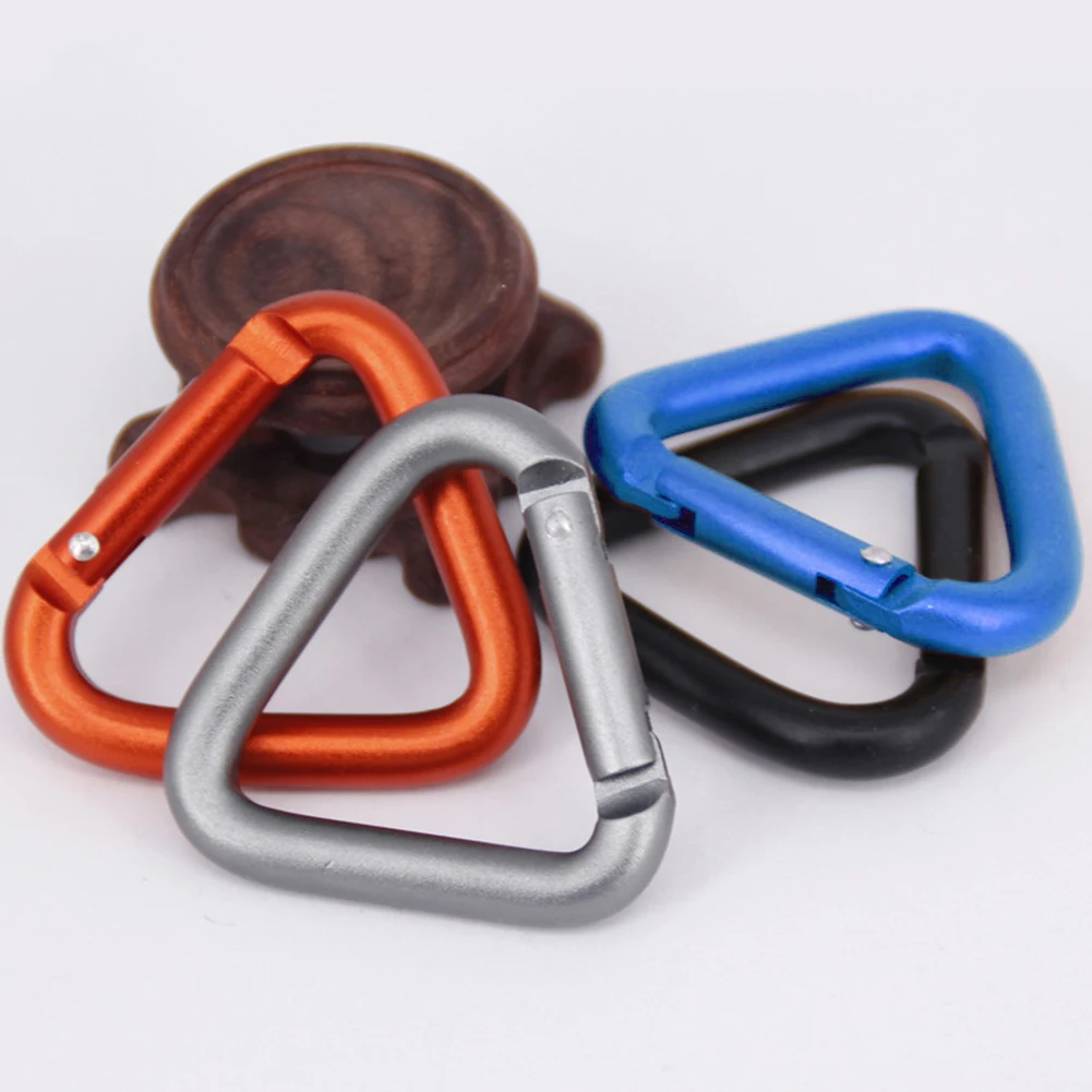 

1pc Triangle Carabiner Lihtweight Outdoor Aluminum Alloy Mountaineering Buckle Camping Equipment Outdoor Sports EDC Tools