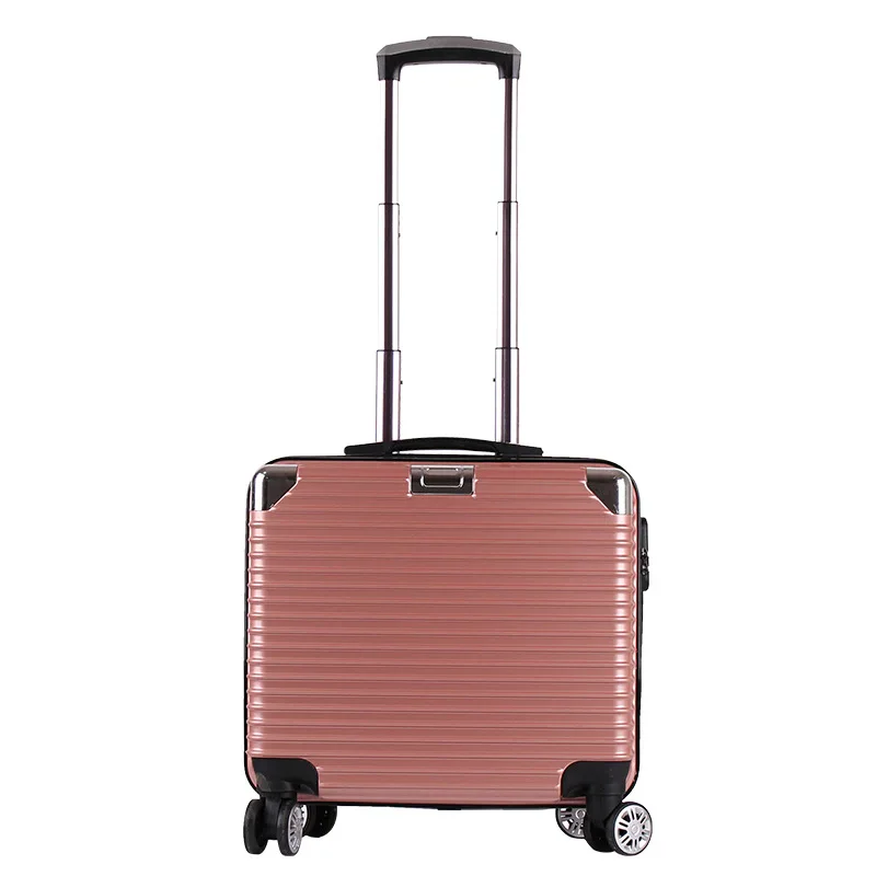 2022 Mini 16 Inch ABS+PC Brushed Scratch Resistant Universal Wheel Suitcase