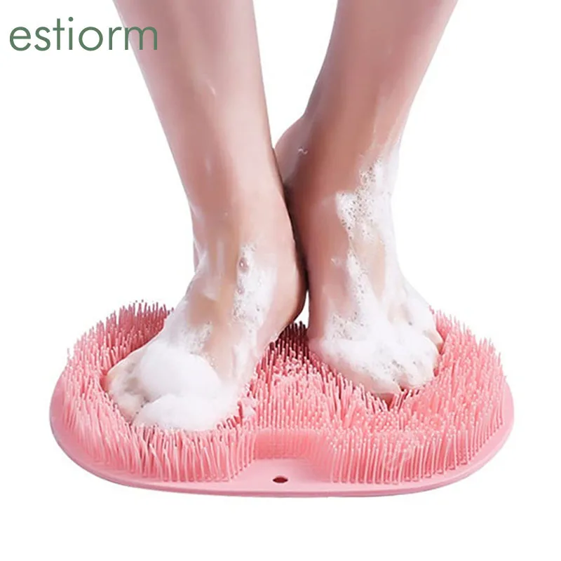 

Shower Foot Scrubber No Bending Bath Back Feet Dead Skin Remover Bathing Foot callus removal exfoliating Scrub Mat For Shower
