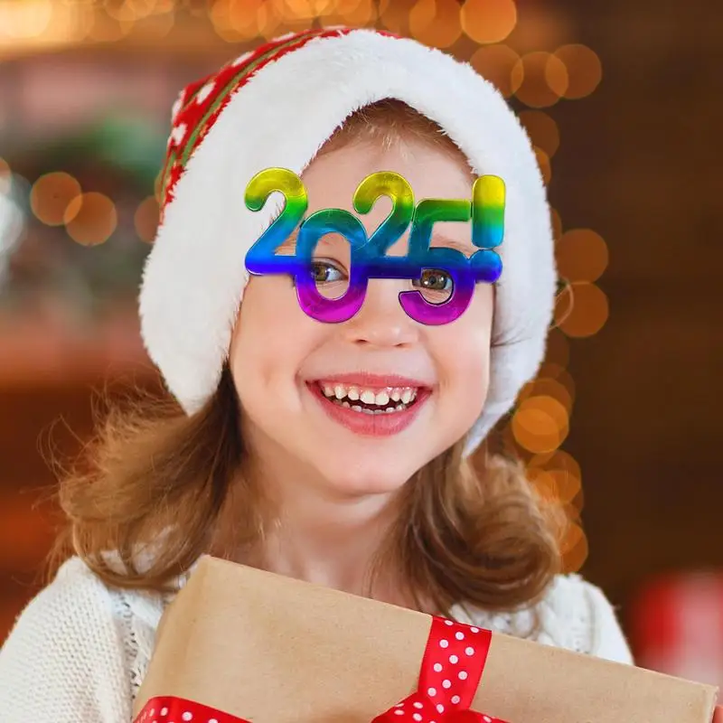 Очки на Новый год 2025 года очки с номером С Новым годом реквизит для фотосессии