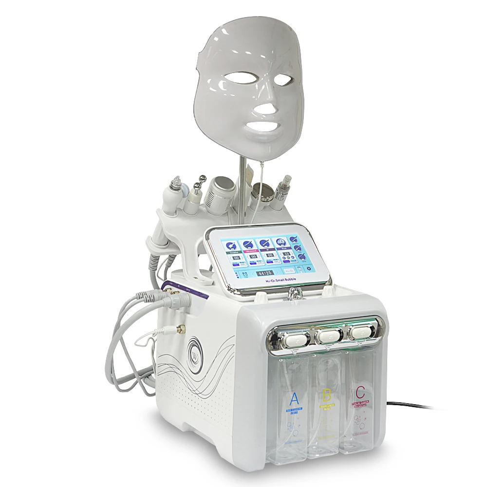 

7 in 1 H2-O2 Hydro Dermabrasion Skin Lifting Hydrogen Oxygen Small Bubble Device Microdermabrasion Jet Peel Machine SPA Scrubber