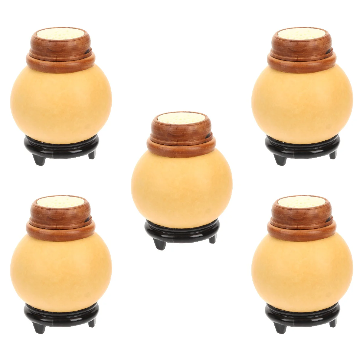 

5 Pieces Container Lid Cricket Gourd Household Storage Jars Lids Delicate Collection Natural Pot Cage