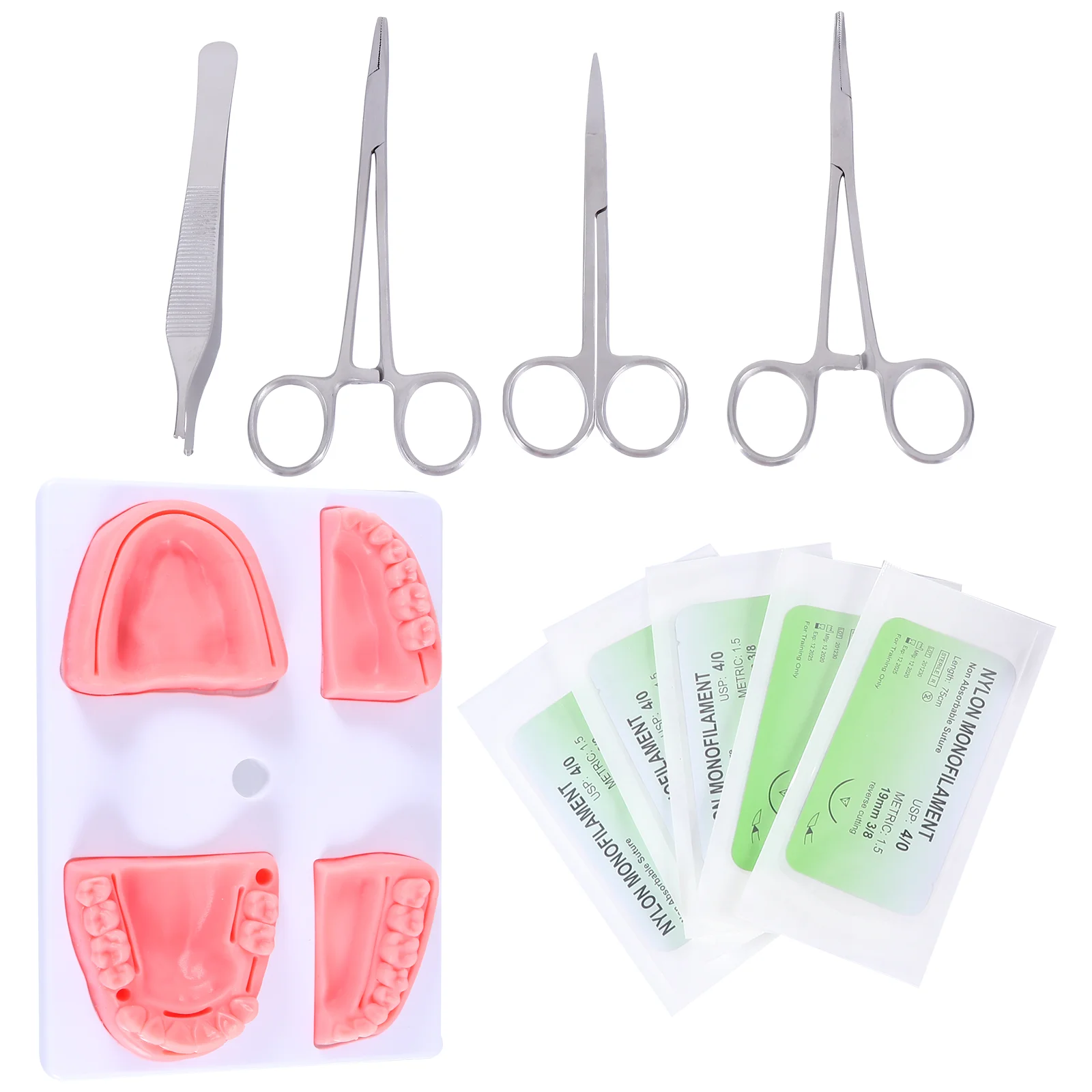

1 Set Oral Suture Training Module Simulation Silicone Gum Suture Model Tool