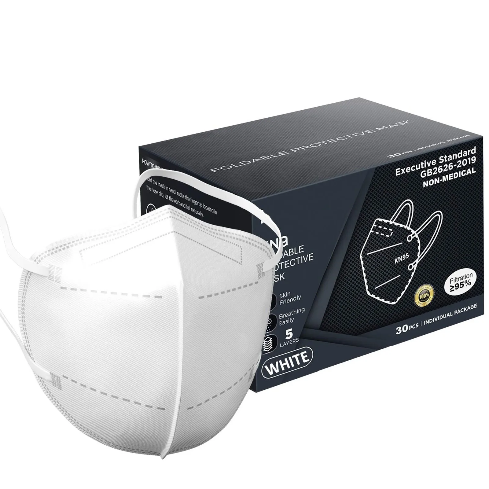 Маска для лица одноразовая с проволокой мужчин и женщин защитная 3D С