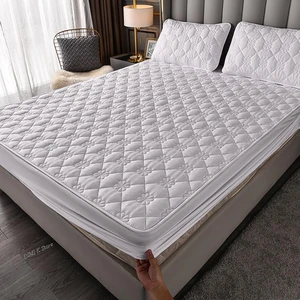 DIMI Bed Pad Protector Cover Hotel Bedspread Add Cotton Thicken Quilted Mattress Cover Bed Sheets Anti-bacterial King Size