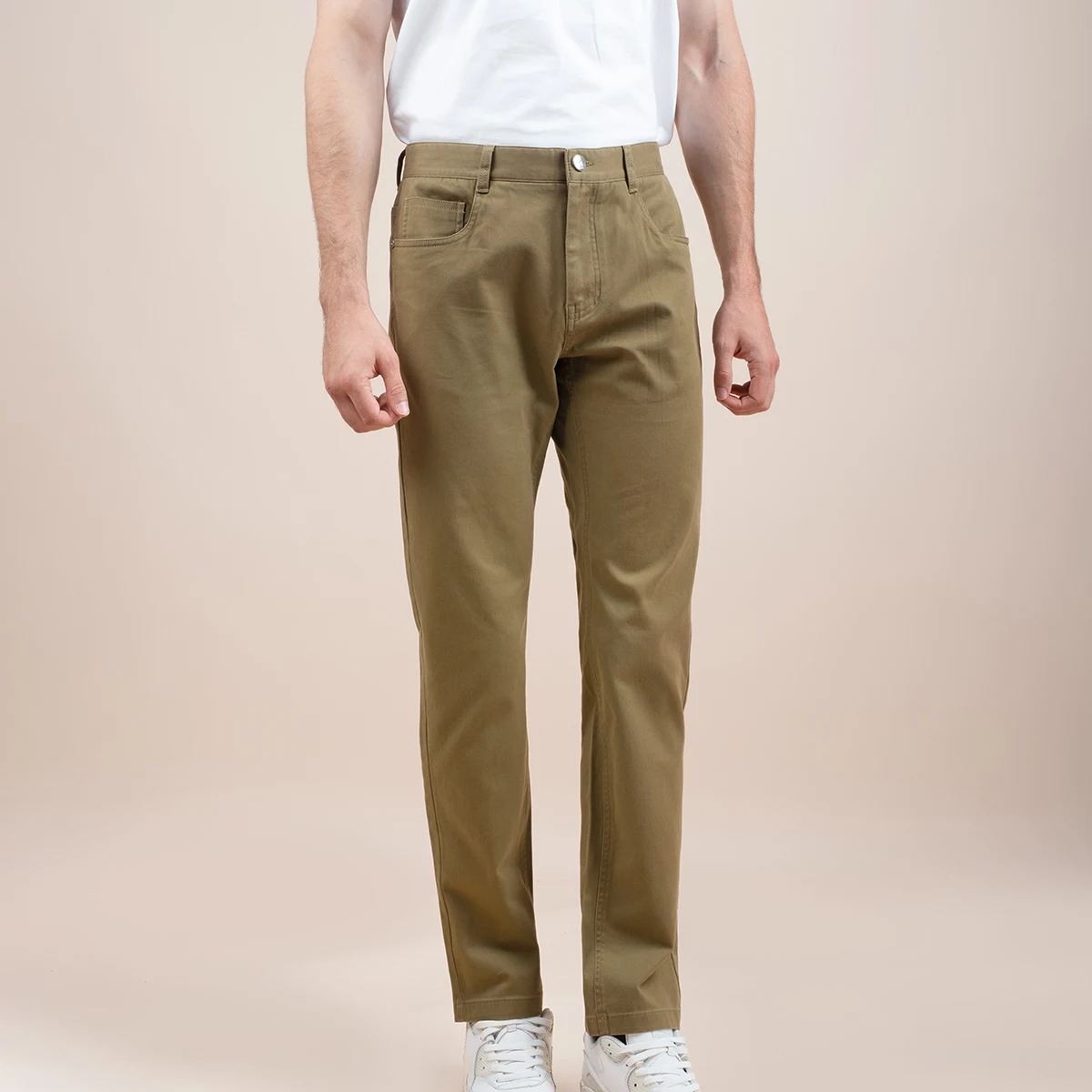 HELLEN&WOODY Mens Fashion 2020 Soild Color Straight Casual Pants Luxury Designer Slim Fit Trousers