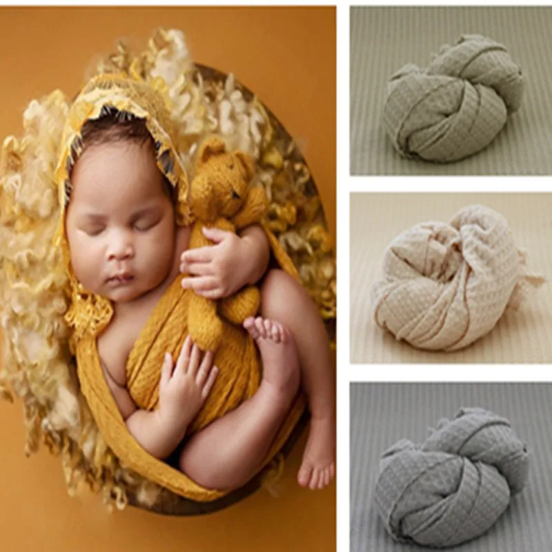 

Newborn Photo shoot Backdrops Blanket Wrap Infant Photography Props Swaddle Wrap Baby Accessories Boy Girl Flokati Prop