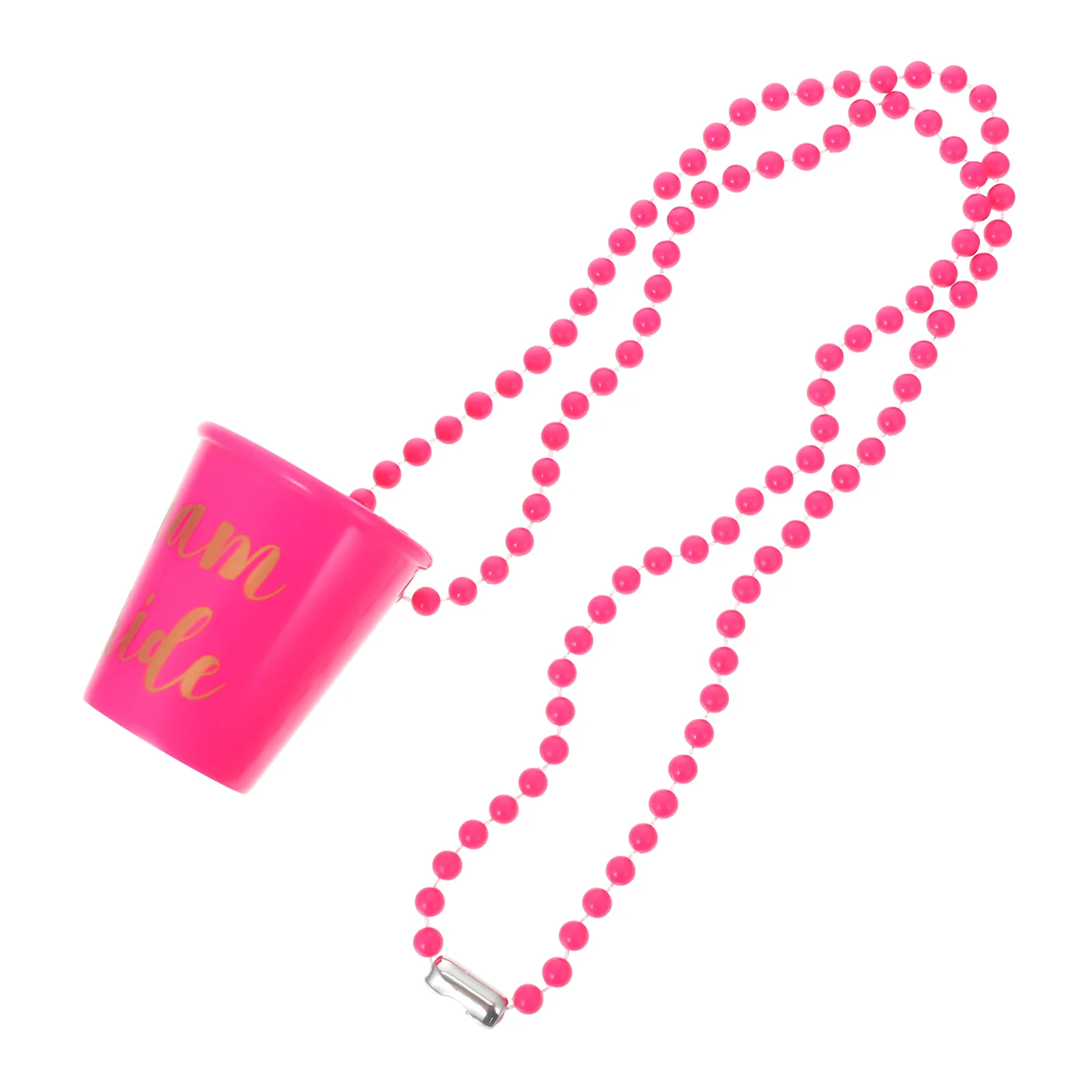

Chain Cup Prop Groom Be Cup Plastic Glass Groom Drinking Cup Shot Glass Necklace Beaded Necklaces