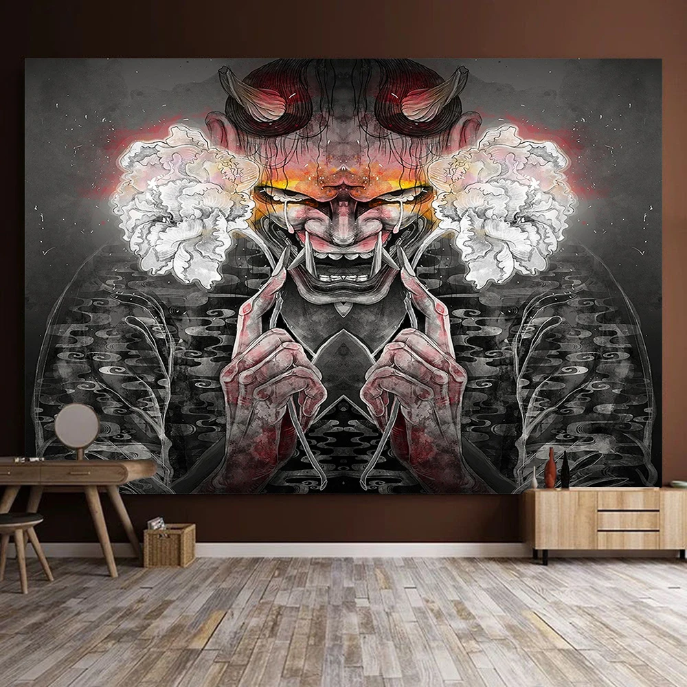 

Japanese Home Decoration Teen Indie Anime Hippie Wall Hanging Esotericism Kawaii Tapestry Room Decor Macrame Posters Background